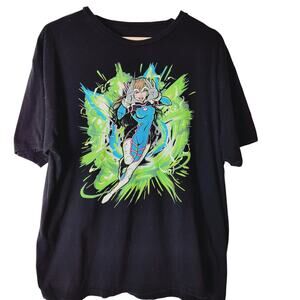 BLIZZARD Overwatch D.Va Shirt Men's Large Black